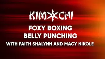 Foxy Boxing Belly Punching with Faith Shalynn and Macy Nikole - WMV
