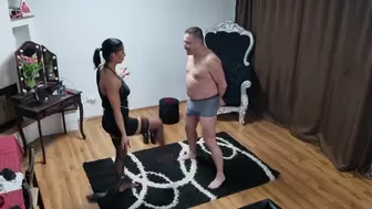 Hardcore ballbusting compilation from 2022 - all romanian dommes p3