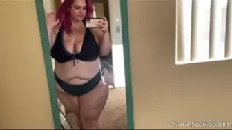 BBW Mirror Bikini Selfie Video