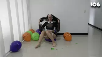 Nun Exploding Balloons