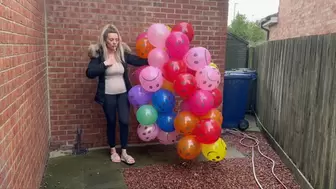 Balloon cigarette popping HD