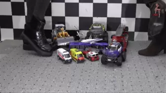 Toy Cars under merciless Boots