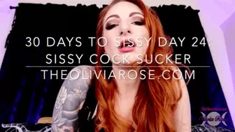 30 Days To Sissy Day 24: Sissy Cock Sucker (4K)