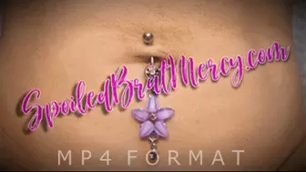 Pink and Purple Dangle Belly Rings (HD) MP4