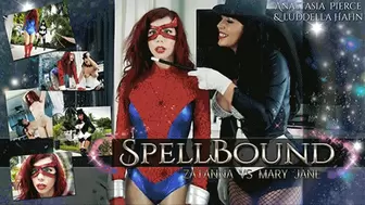 Heroine Under Spell, Mesmerized Lesbian Cosplay with Ludella Hahn and Anastasia Pierce, Zatanna vs Mary Jane Spidergirl SDD