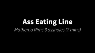 Ass Eating Line & Double HJ: F eat MFM