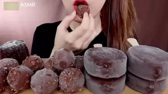 Asian Goddess Princess Yani ASMR in HD Chocolate Feast Pt 11 Ice Cream Frozen Pops LOVERS Food Porn Fetish Chewing Licks Noisy Swallowing Close-Up No Talking tight Red Lips