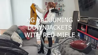 KG VACUUMING DOWNJACKETS WITH RED MIELE