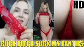 Cuck Bitch Suck My Panties HD