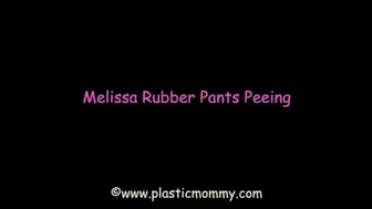 Melissa Rubber Pants Peeing