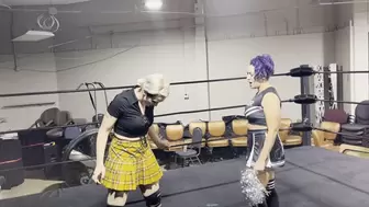 Cheerleader vs Sexy School Girl Fight!