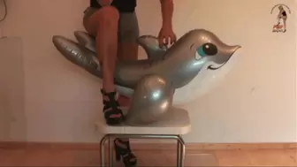 Inflatable Dolphin under sweet ass