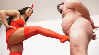 HAPPY CHRISTMAS STEP-DADDY - YOU WON'T NEED YOUR BALLS FOR THE NEXT YEAR! - BRUTAL BALLBUSTING