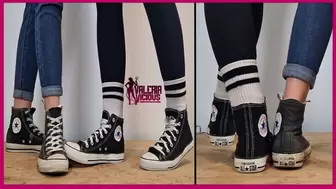 Two Girls in Converse Cock Crush