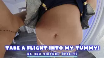 Take A Flight Into Her Tummy! Ft Goddess Fina - 5K 360 VIRTUAL REALITY VR