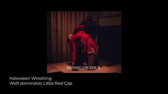 Halloween wrestling: Wolf dominates Little Red Cap