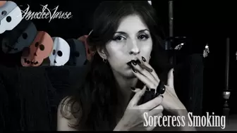 Sorceress Smoking (FHD) - Dark, Halloween Smoking Fetish Video!