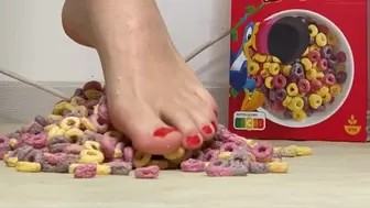 Barefoot crush froot loops Ashley
