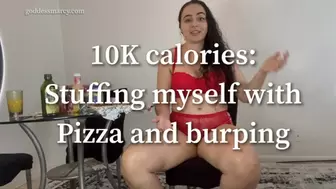 10K calories: Amazon Marcy overeating and burping
