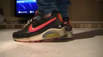 cock board trampling with happy end under used nike airmax command