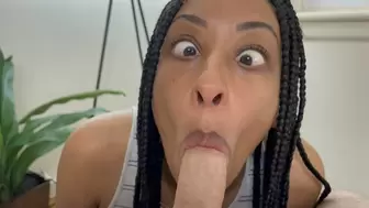 Ebony Wide Eyed Ahegao Deepthroat