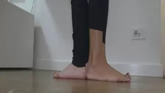 comparing bare feet