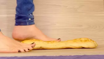 Barefoot crush bread slowly spitting Ashley
