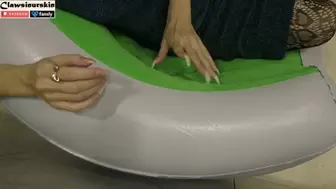 How long can an inflatable chair last against my nails?