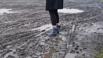Muddy Louboutin Boots Destruction