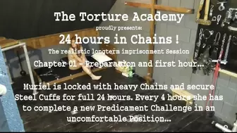 Winter Special 2022 - 24 hours Chained Down with 6 Predicaments Challenge for Muriel - The Beginning - Part 1 (wmv) SD