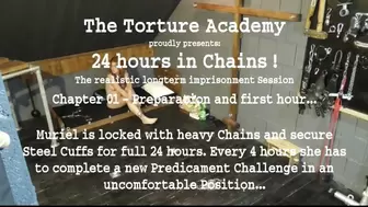 Winter Special 2022 - 24 hours Chained Down with 6 Predicaments Challenge for Muriel - The Beginning - Part 1 (wmv) HD