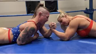 Sheena vs KO in a 100 percent Competitive Armwrestling Match