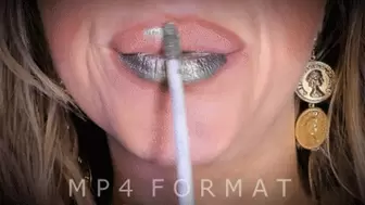 Silver Metallic Lipstick Blackout Kisses Lip Smelling (HD) MP4