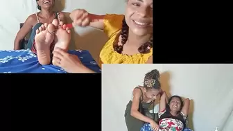 Full video Gabriela, feet and top tickling