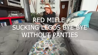 RED MIELE SUCKING LEGOS BYE BYE WITHOUT PANTIES
