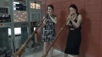 Amiee and Zoe Try Out the Tibetan Horns (MP4 - 1080p)