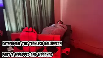 CATWOMAN: THE TICKLISH HALLOWEEN - PART 3: WRAPPED AND WRECKED