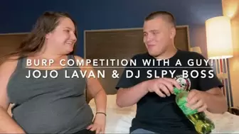 My first ever burp contest with a guy!! Who will win???