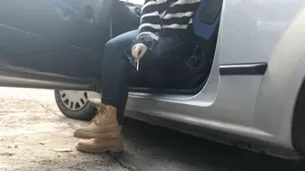 WAITING AND SMOKING IN HER CAR - MP4 Mobile Version