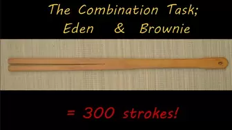 The Combination Task - 300 ultra hard bastinado strokes !! - Brownie and Eden