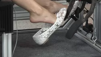 Natasha Evaluates More Shoes for Driving in the Simulator (MP4 - 1080p)
