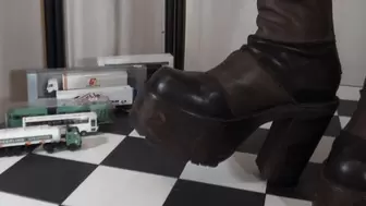 Heavy Buffalo boots: First two toycars, then my cock - Cam 2