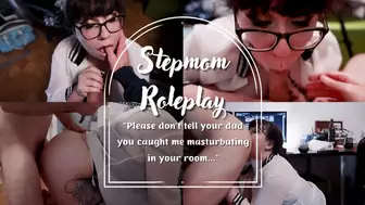 Stepmom gets caught masturbating