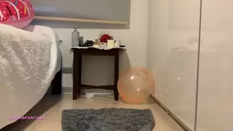 Beach ball blow and bounce