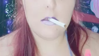 Nicki Pie smoking lavender lips JOI