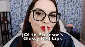 JOI to Professor's Glossy Red Lips - 1080 MP4