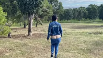 buttcrack in the forest
