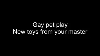 Puppy play - new toys from your master