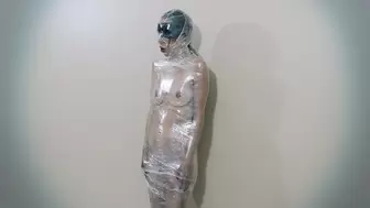 Ingrid - Tight mummification and cum on her face ( PART01)