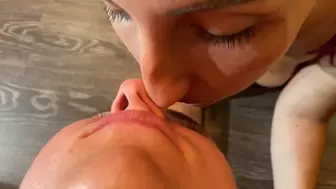 The paired orgasm of crossed noses